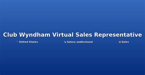 wyndham sales reps